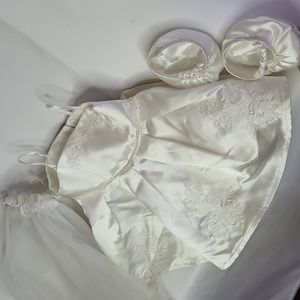 Build A Bear Wedding Dress Shoes Veil Good used Condition some spots